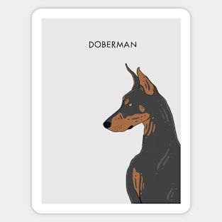 Doberman - Portrait Sticker